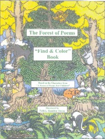 Forest of Poems - Find and Color Book - kids coloring pages